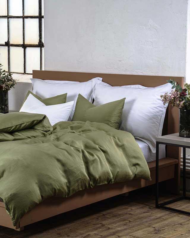 Enjoy sengetøy fra Turiform i 100 % bambus i nydelig grønn farge