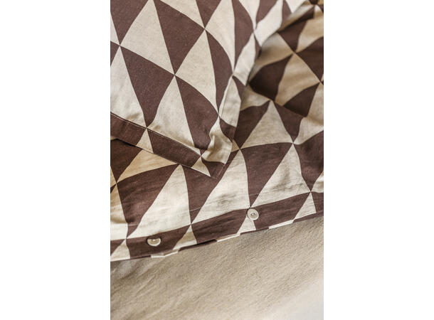 Gustav Ovland Ditta sengesett 140x200/50x70 Brun / Jord 