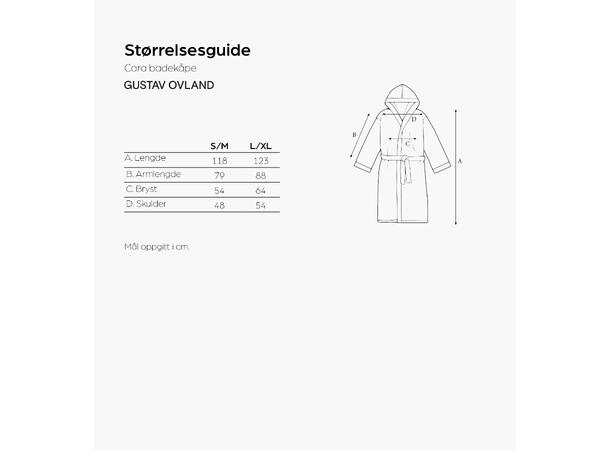 Gustav Ovland Cara badekåpe S/M Rust 