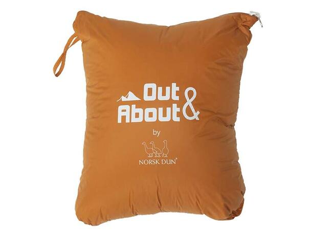 Out&About Dunpledd by Norsk Dun 130x170 Orange