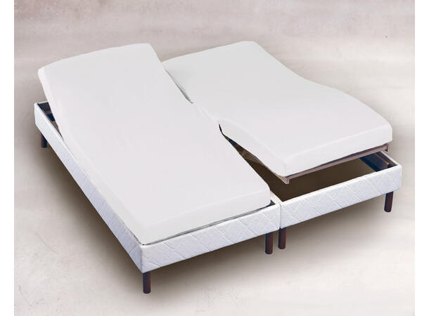 Turiform H-Splittlaken percale 65cm 150x200 Hvit 