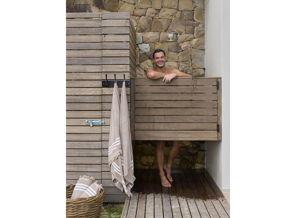 Halvor Bakke Mølen håndkle 100x180 Beige / Pure cashmere 