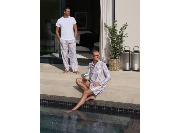 Halvor Bakke Chateau Roubine nattskjorte S/M Beige / Pure cashmere 