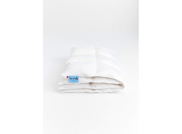 NUD dundyne 140x200 varm 728g 100% resirkulert. 80% dun og 20% fjær 