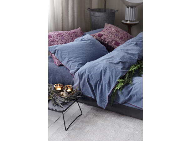 Tone Kroken Merci sengesett 140x220/50x70 Blå 