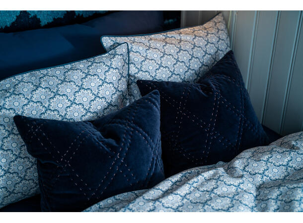 Borås Cotton Marseille putetrekk 50x50 Hague blue 