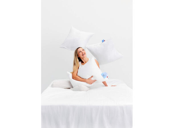 NUD dunpute 50x70 medium 800g 100% resirkulert. 70% fjær og 30% dun 