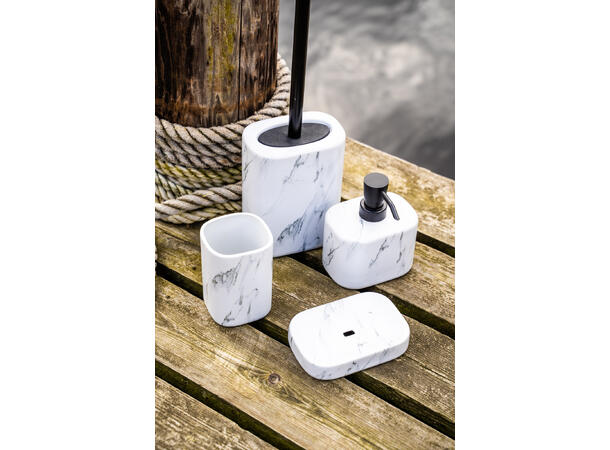 Turiform Aro tannbørsteholder Hvit 7,5x7,5x11cm 