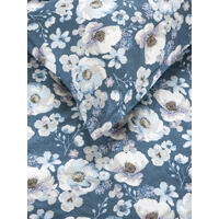 Borås Cotton Adria sengesett 140x200/50x70 Blå