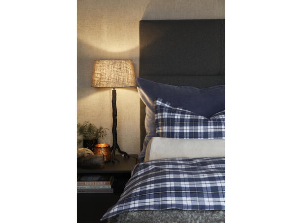Halvor Bakke Saint-Maurice sengesett 140x200/50x70 Blå / Vintage indigo