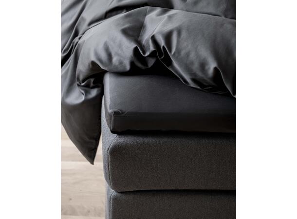 Borås Cotton Cloud konvoluttlaken 180x200 Sort / Black
