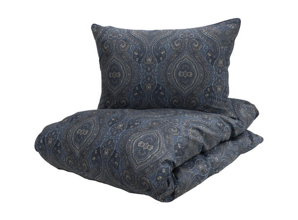 Halvor Bakke Bedward sengesett 140x220/50x70 Blå / Vintage indigo