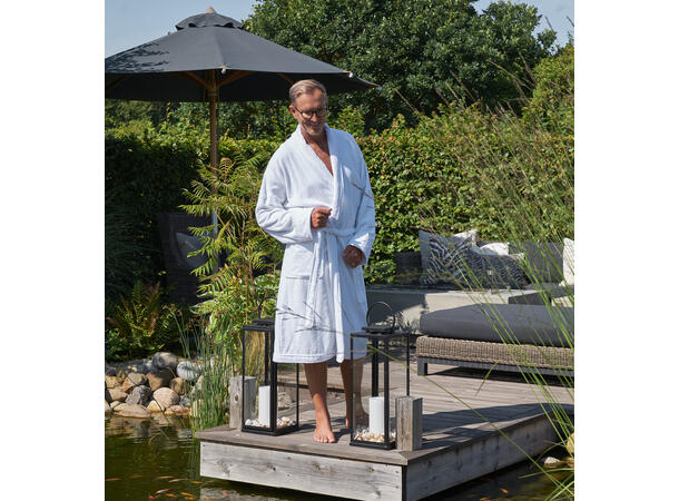 Halvor Bakke Clifton badekåpe S/M Hvit / Brilliant white 