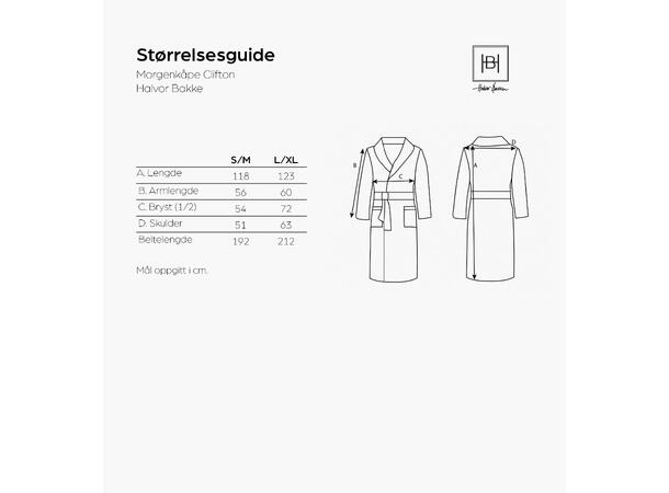 Halvor Bakke Clifton badekåpe S/M Hvit / Brilliant white 