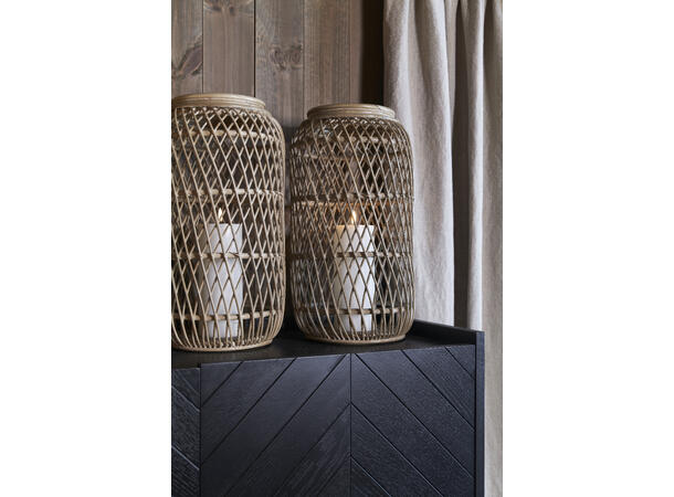 Halvor Bakke Lombok rotting lyslykt H45 Natur 