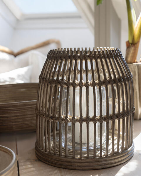 Rattan lyslykt fra Lama