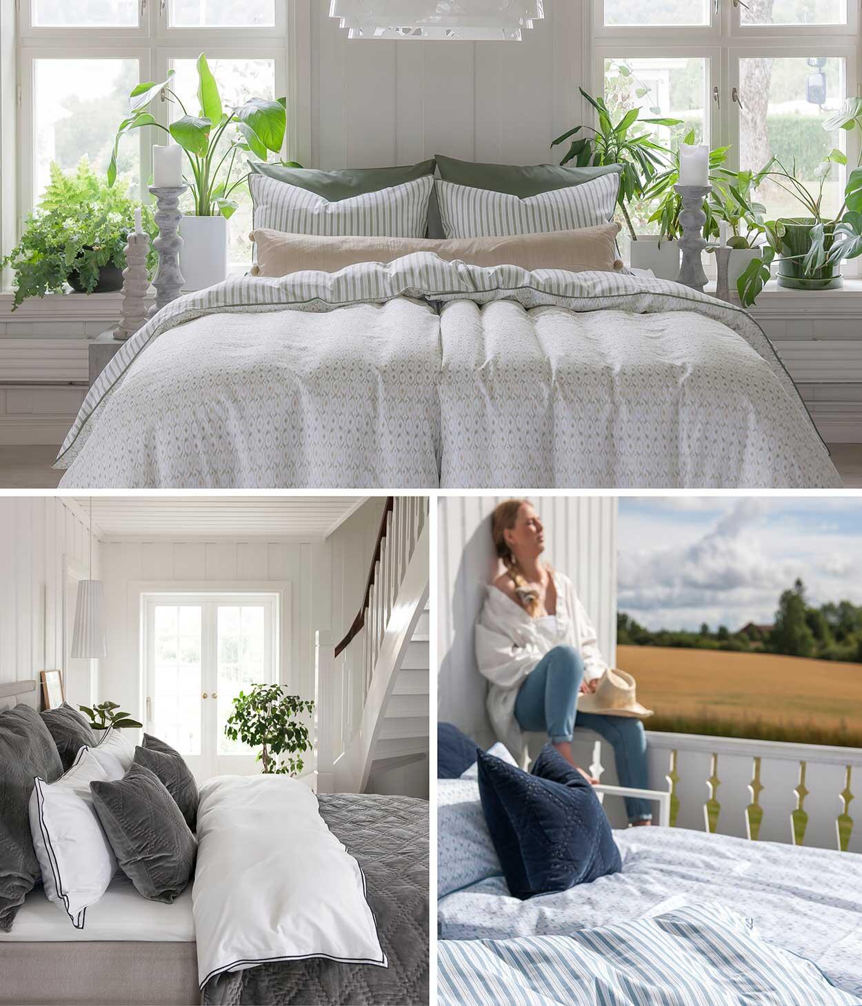 Borås Cotton sengetøy i vårens farger, sateng