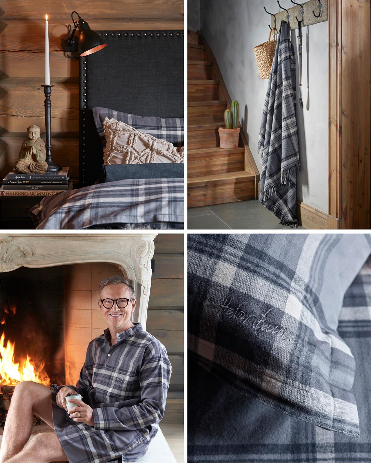 Halvor Bakke høstkolleksjon Zermatt, sengetøy, pledd og nattskjorte