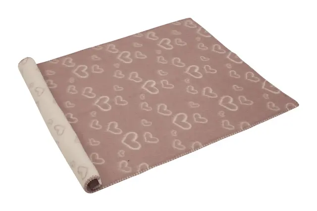 Turiform Lille hjerte teppe 65x100 Pale pink 