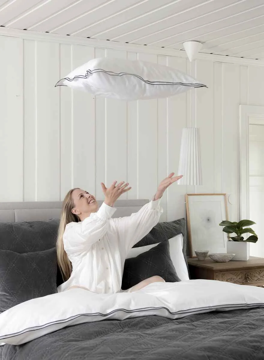 Borås Cotton Sky sengesett 140x200/50x70 Grå 