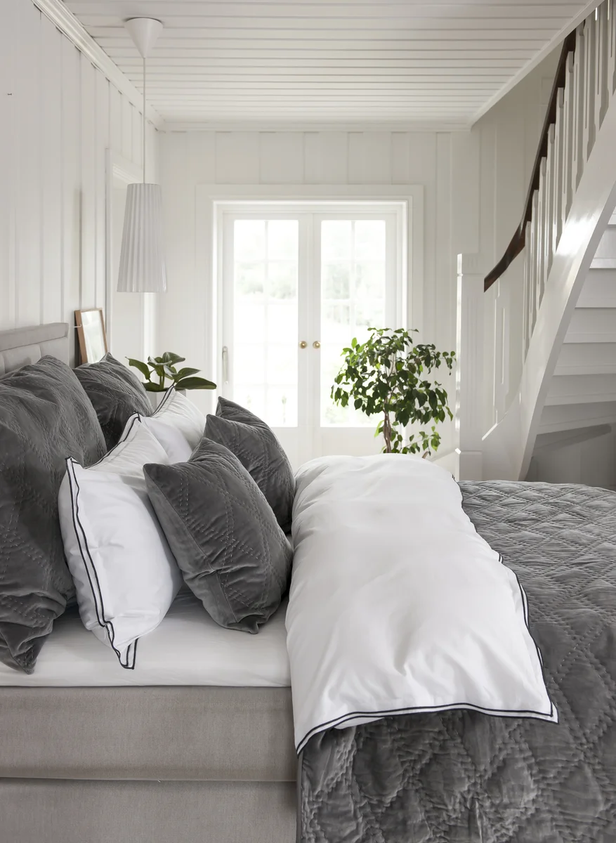 Borås Cotton Sky sengesett 140x220/50x70 Grå 