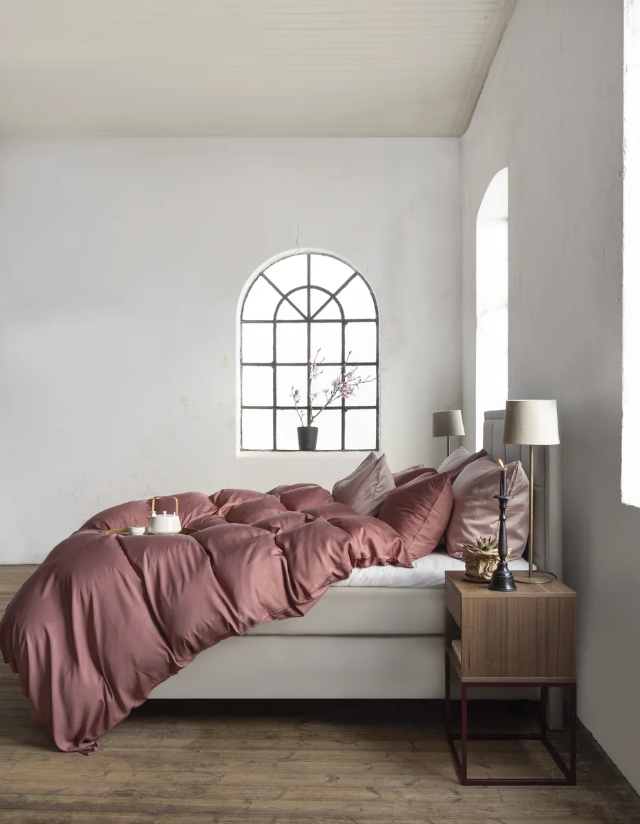 Borås Cotton Bliss sengesett 140x220/50x70 Aubergine 