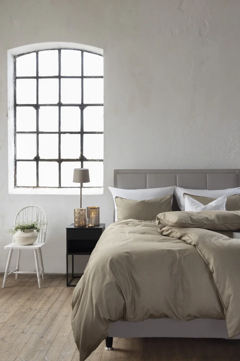 Borås Cotton Enzo sengesett 200x220/2*50x70 Beige 