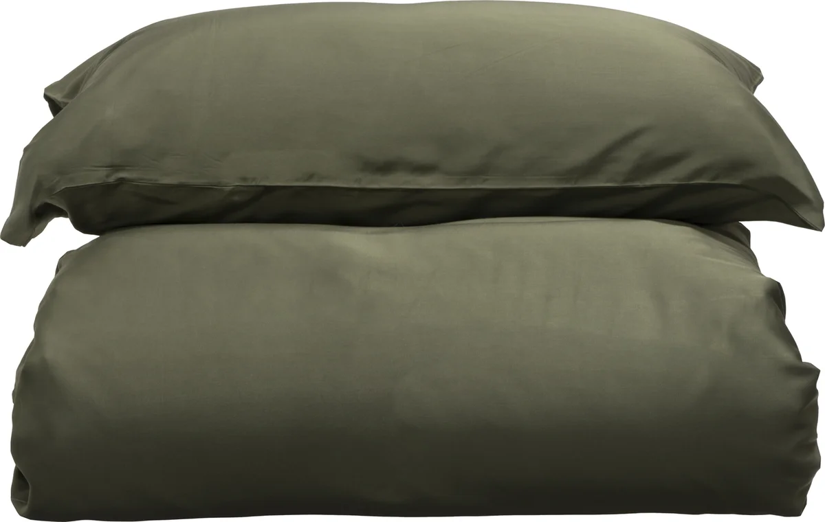 Borås Cotton Bliss sengesett 140x200/50x70 Oliven 