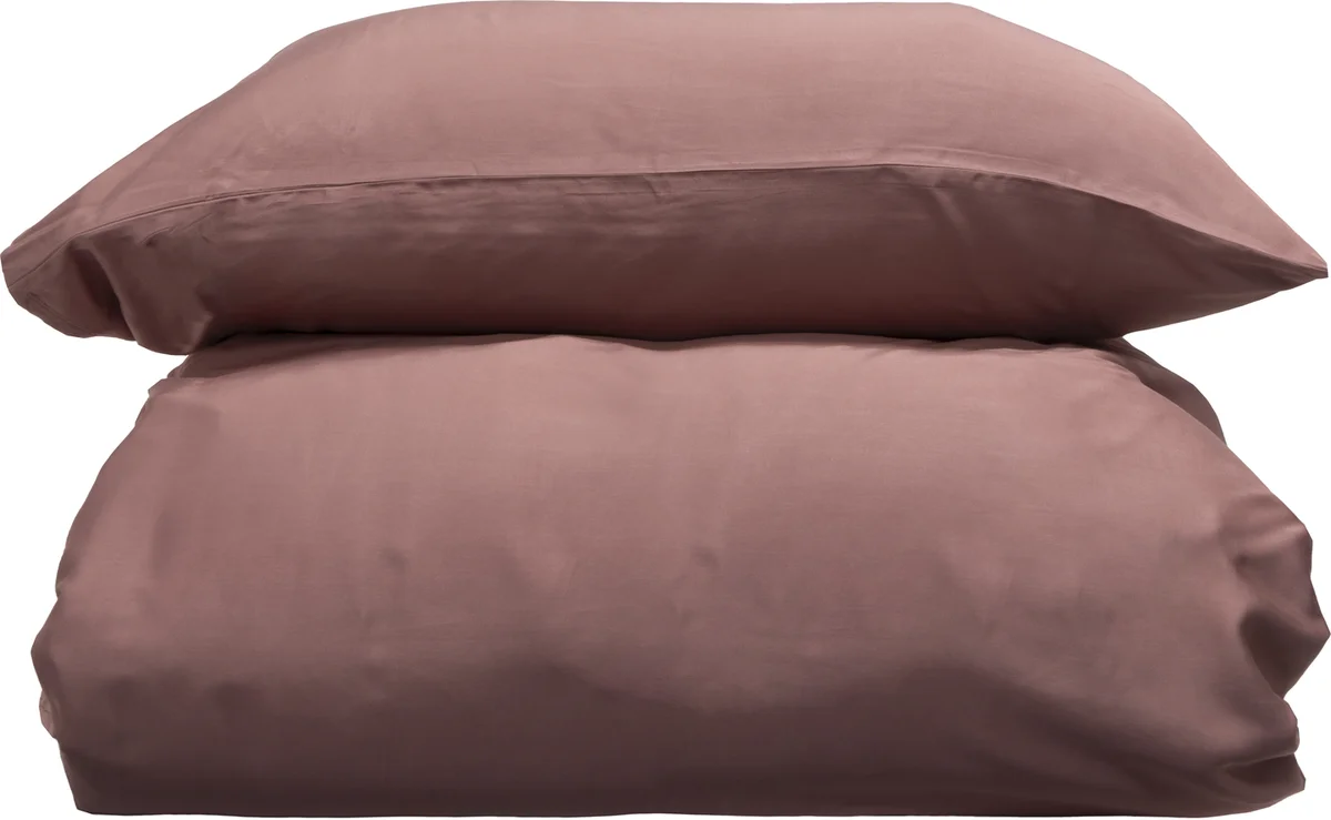 Borås Cotton Bliss sengesett 140x220/50x70 Aubergine 