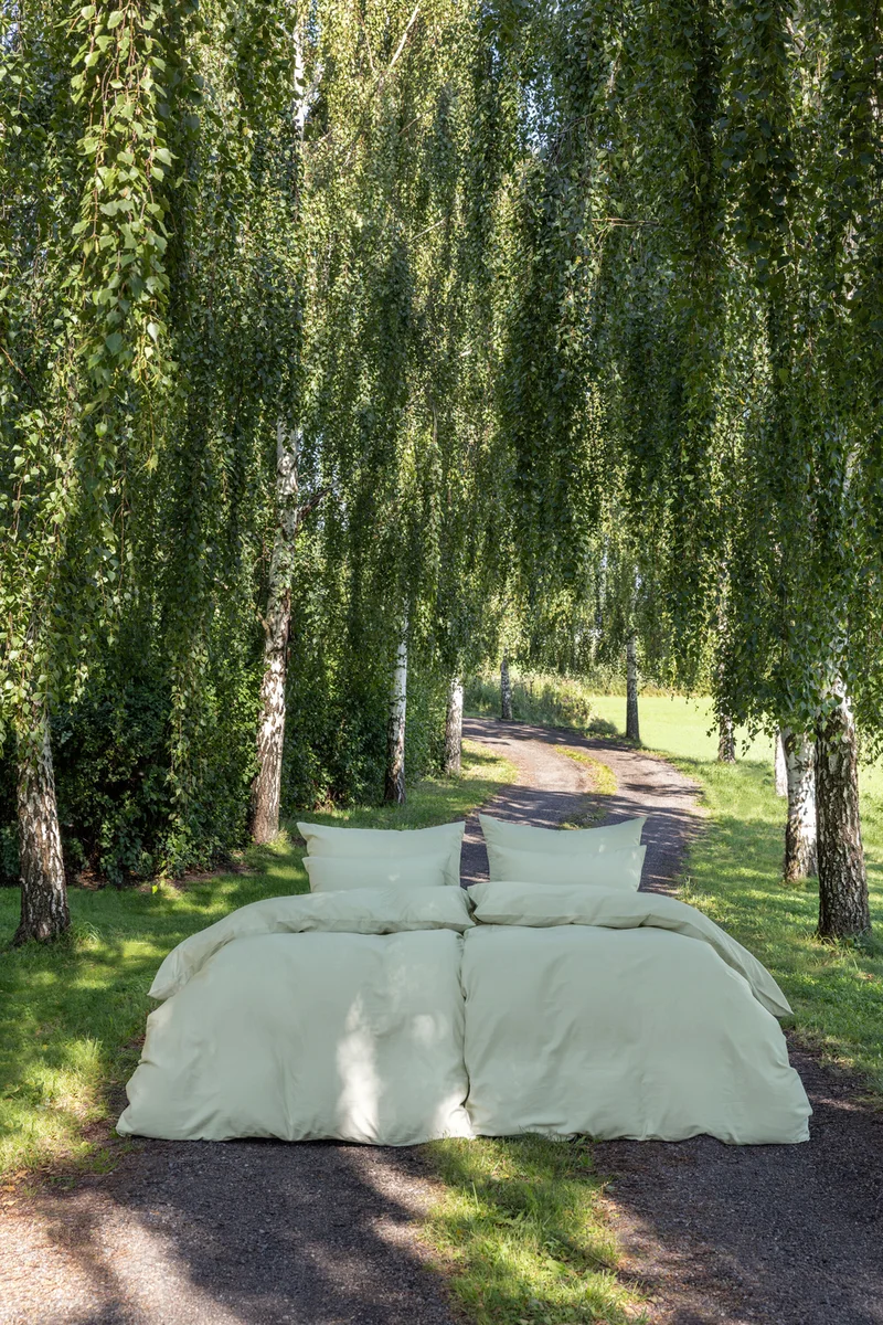 Borås Cotton Cloud sengesett 140x200/50x70 Lys grønn 