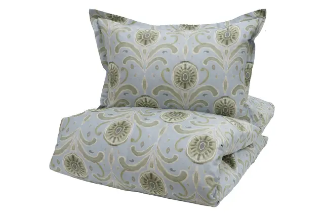 Borås Cotton Moulins sengesett 140x200/50x70 Blå 