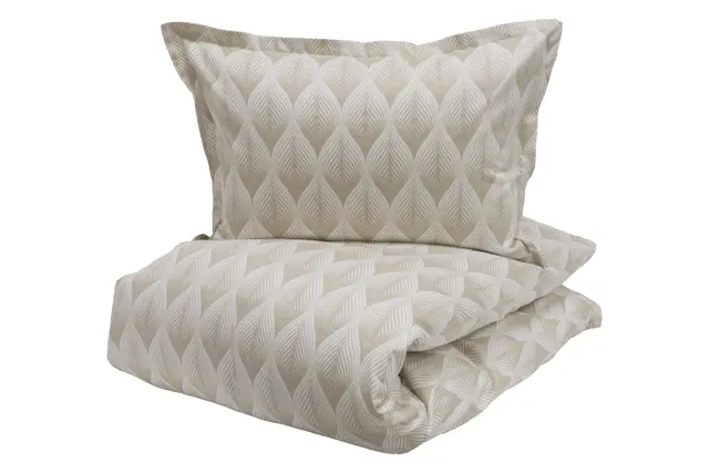 Borås Cotton Roanne sengesett 140x200/50x70 Beige 