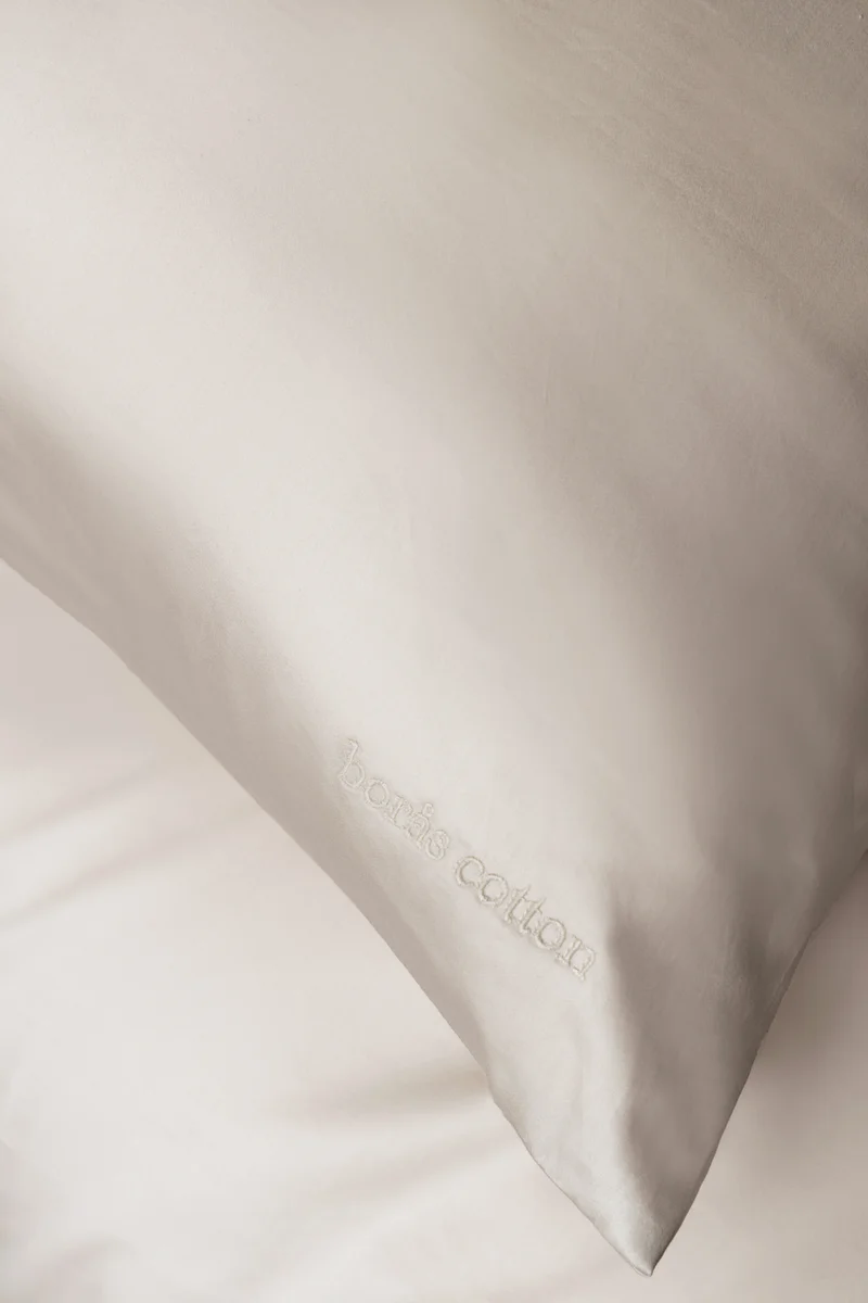 Borås Cotton Cloud sengesett 140x200/50x70 Lys beige 