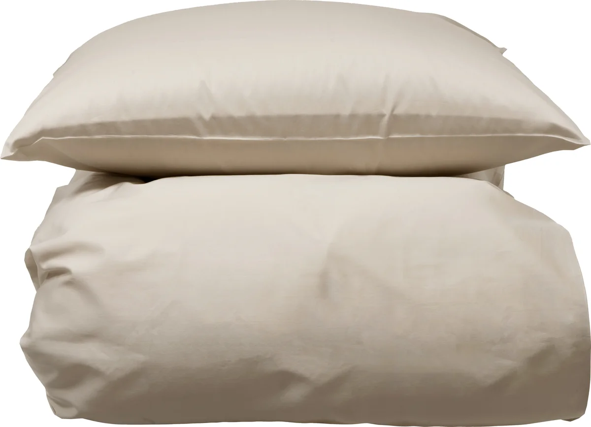 Borås Cotton Cloud sengesett 140x200/50x70 Lys beige 