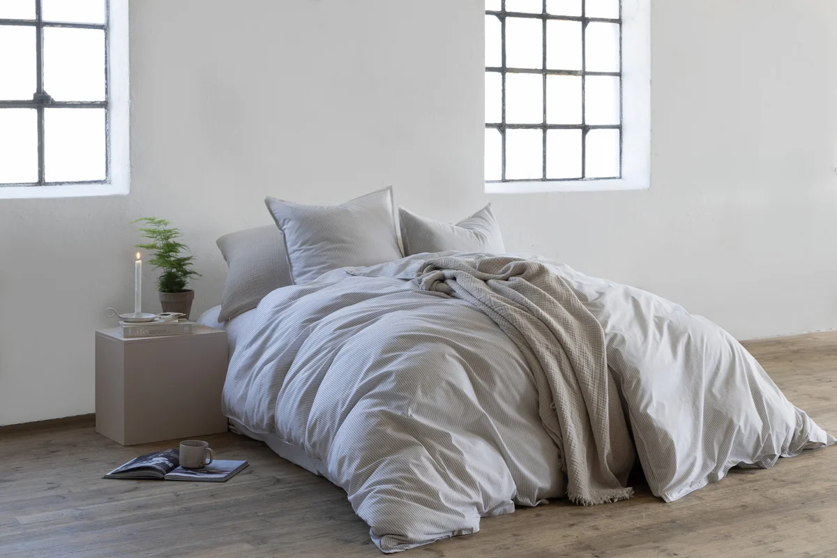 Borås Cotton Cille sengesett 140x220/50x70 Beige 