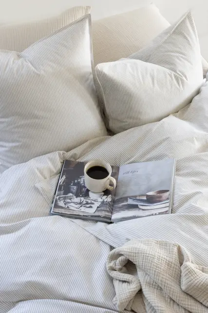 Borås Cotton Cille sengesett 140x200/50x70 Beige 