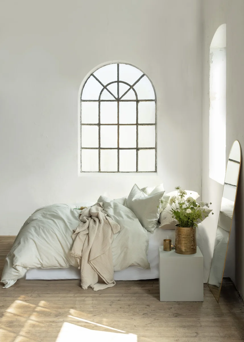 Borås Cotton Cille sengesett 140x220/50x70 Grønn 