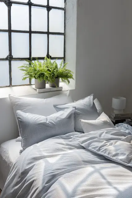 Borås Cotton Cille sengesett 140x200/50x70 Blå 