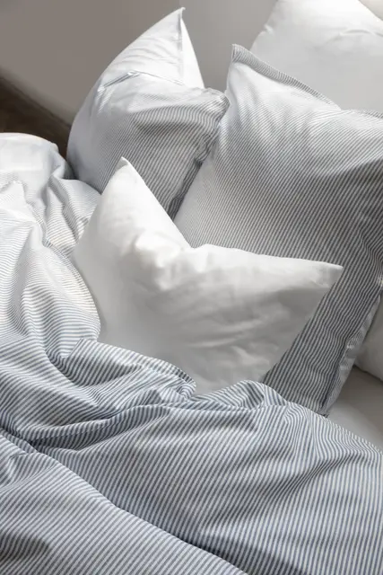 Borås Cotton Cille sengesett 140x200/50x70 Blå 