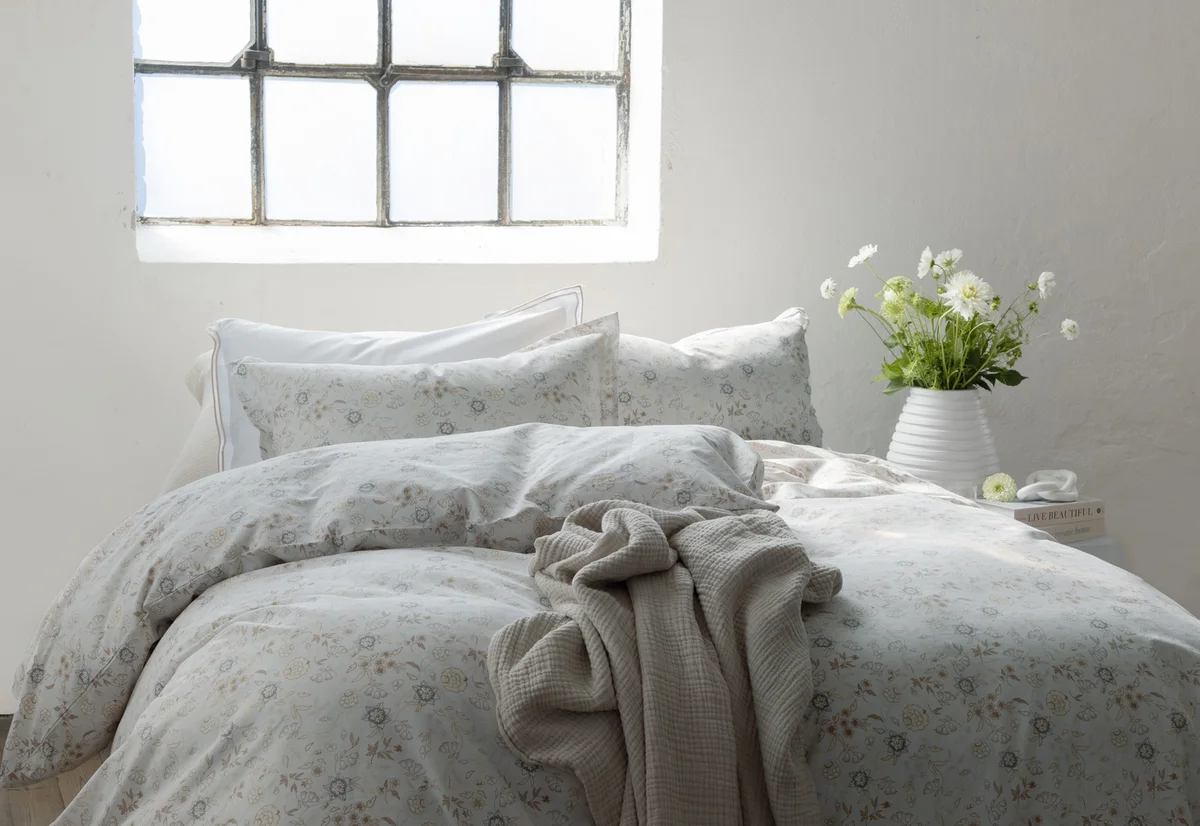 Borås Cotton Liva sengesett 140x200/50x70 Blå 