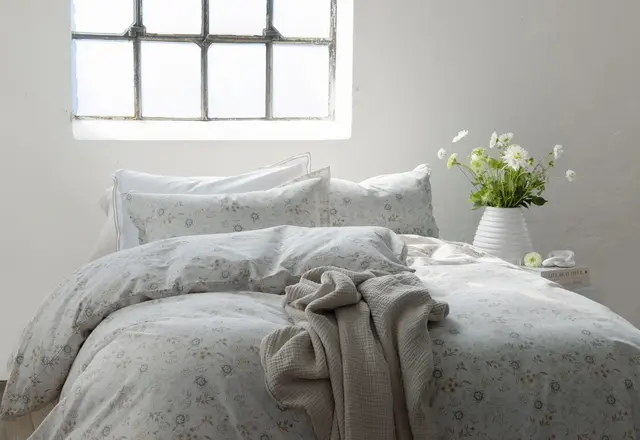 Borås Cotton Liva sengesett 140x200/50x70 Blå 