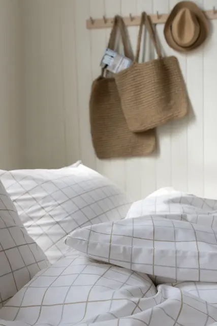 Borås Cotton Lumi sengesett 140x200/50x70 Taupe 