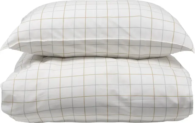 Borås Cotton Lumi sengesett 140x200/50x70 Taupe 