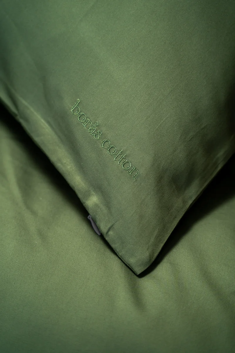 Borås Cotton Cloud sengesett 200x220/50x70 Grønn / Green 