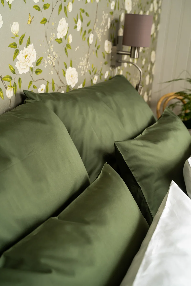 Borås Cotton Cloud sengesett 200x220/50x70 Grønn / Green 