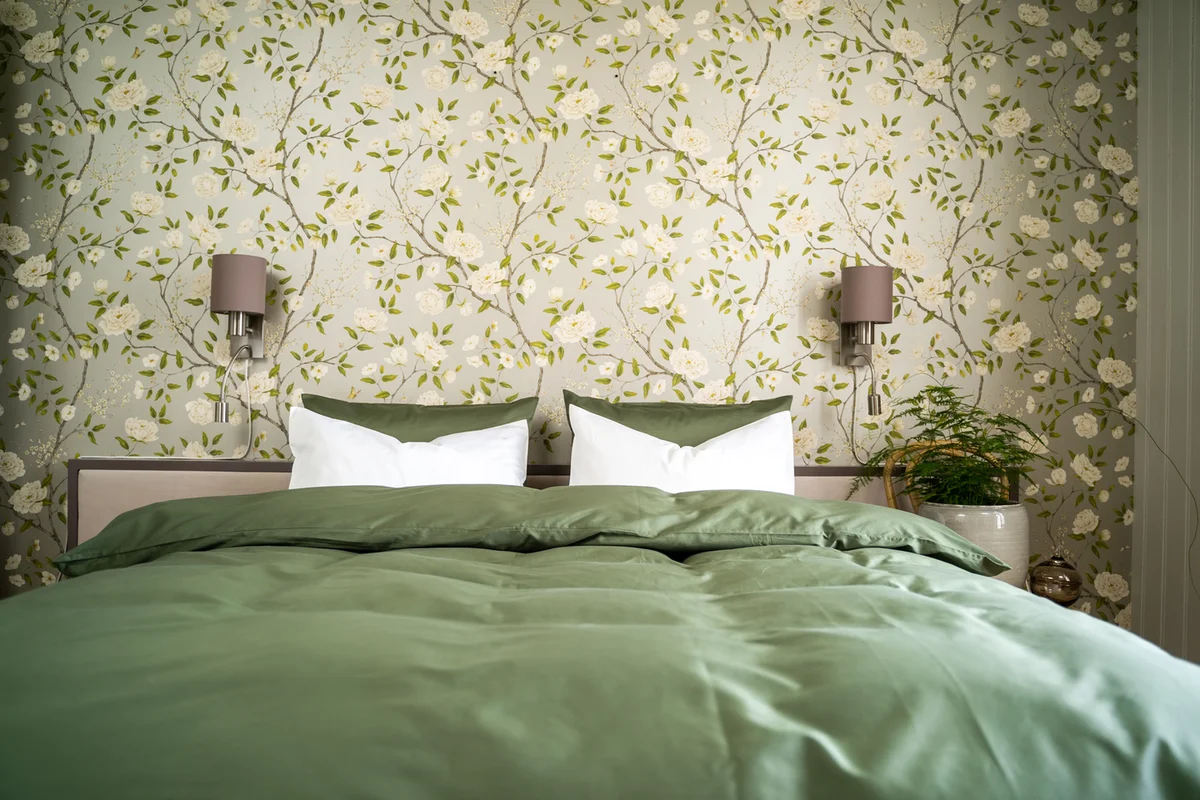 Borås Cotton Cloud sengesett 200x220/50x70 Grønn / Green 