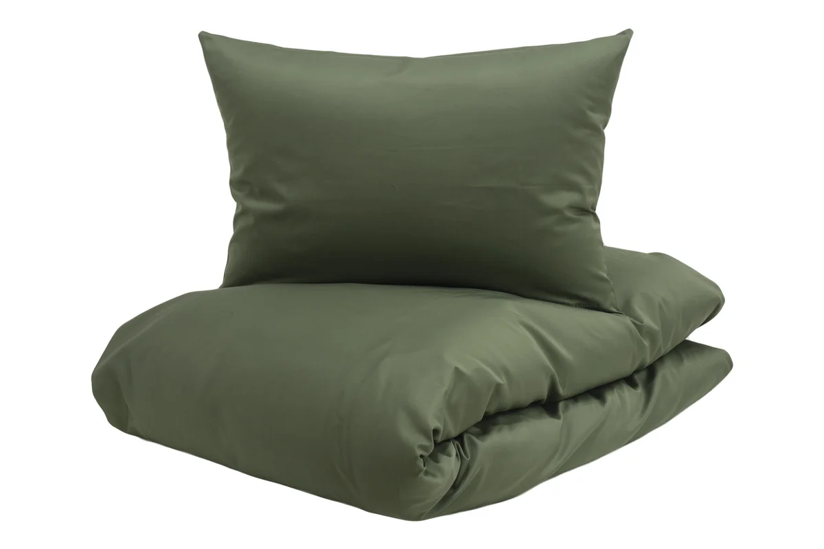 Borås Cotton Cloud sengesett 200x220/50x70 Grønn / Green 