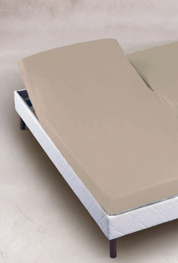 Borås Cotton Excellent Jersey U-Splitt 180/200x200/210/220 Beige 