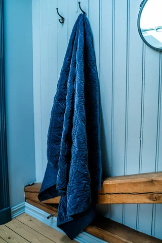 Borås Cotton Marseille sengeteppe 140x240 Hague blue