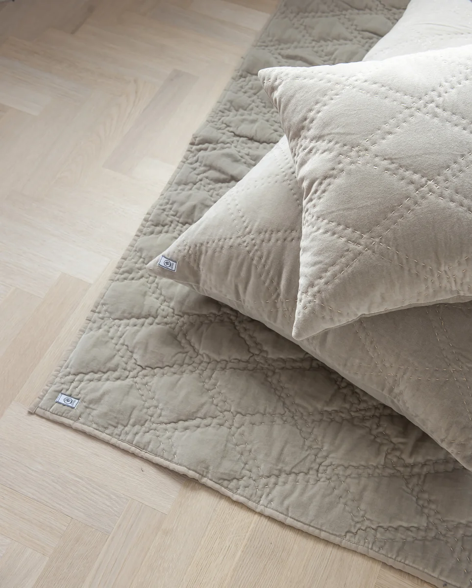 Borås Cotton Marseille putetrekk 50x50 Sand 